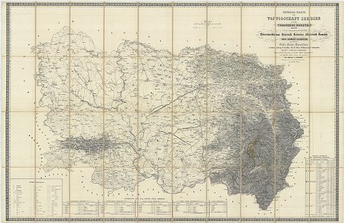 General-Karte de Vojvodschaft Serbien und des Temescher Bana... [B IX a 574]