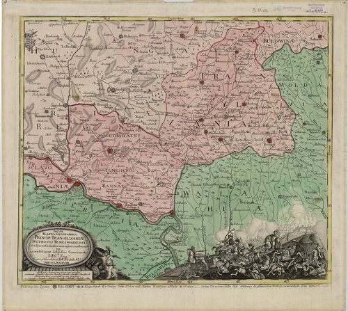 Nova Mappa Geographica Princip: Transilvaniae, Districtus Te... [B IX a 576]