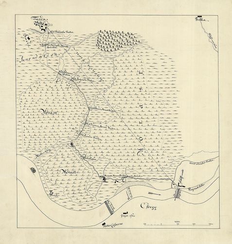 Plan der Gegend zwischen Dárda und Esseg. [B IX a 674/8]
