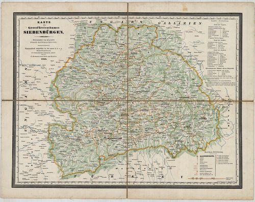 Karte des Grossfürstenthumes Siebenbürgen. [B IX a 709]