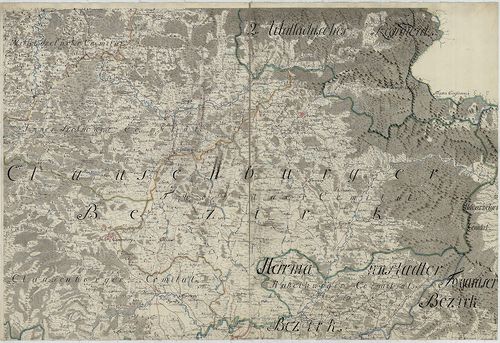 Reducierte Karte des Grossfürstenthums Siebenbürgen. [B IX a 718]