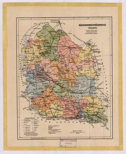 Bács-Bodrog vármegye térképe. [B IX a 1482]