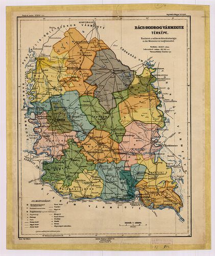 Bács-Bodrog vármegye térképe. [B IX a 1483]