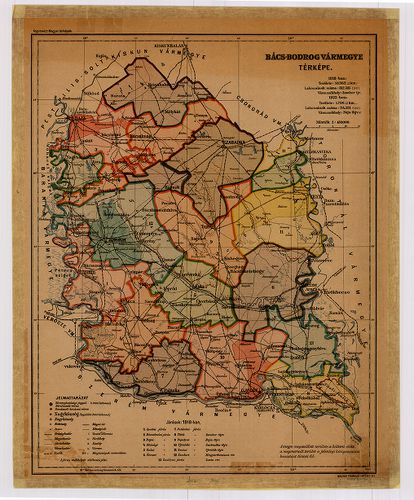 Bács-Bodrog vármegye térképe. [B IX a 1484]