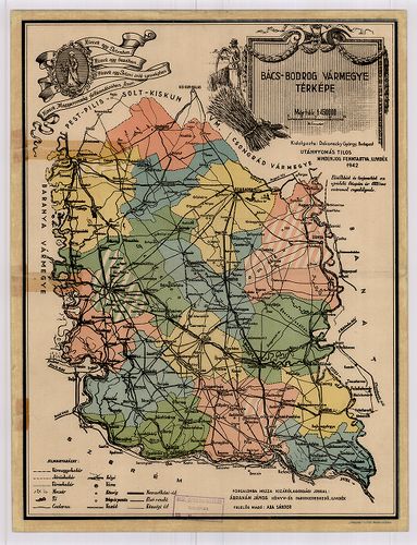 Bács-Bodrog vármegye térképe. [B IX a 1488]