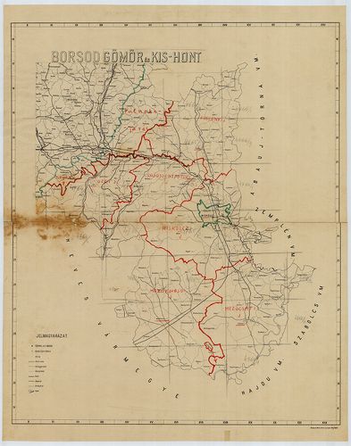 Borsod–Gömör és Kishont [vármegyék térképe]. [B IX a 1559]
