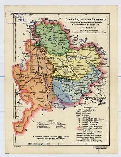 Szatmár, Ugocsa és Bereg közigazgatásilag egyelőre egyesítet... [B IX a 2112]