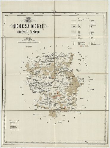 Ugocsa megye átnézeti térképe. [B IX a 2269]