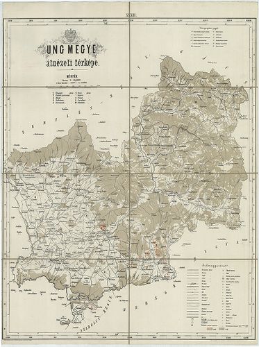 Ung megye átnézeti térképe. [B IX a 2271]