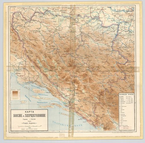 Karte Boszne i Hercegovine. [B IX b 80/1]