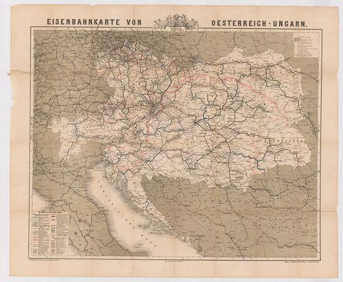 Eisenbahnkarte von Oesterreich–Ungarn. [B IX c 13]