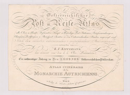 Oesterreichischer Post und Reise-Atlas. – Atlas Itinéraire d... [B IX c 38]