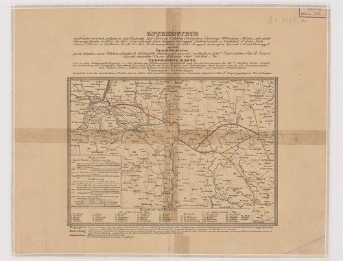 [Magyarország vasútépítési terve 1838-ban.] Áttekéntete Azon... [B IX c 613]