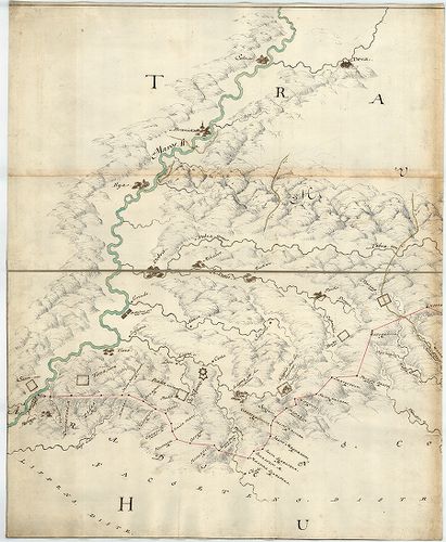 Mappa Geographica Transylvaniam a Banatu Temisvariensi Separ... [B IX c 1404]