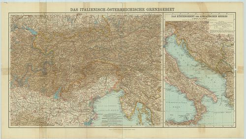 Das italienisch–österreichische Grenzgebiet. [B VII c 321]