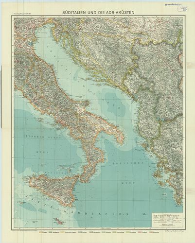 Süditalien und die Adriaküsten. [B VII c 322]