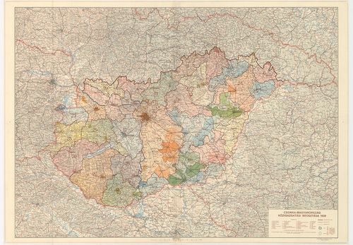 Csonka-Magyarország közigazgatási beosztása 1939. (A Felvidé... [B XV a 281]