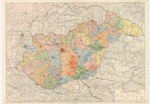 Csonka-Magyarország közigazgatási beosztása 1939. (A Felvidé... [B XV a 282]