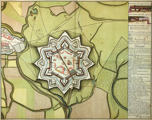 Grundriss der Stadt und Festung Leopoldstadt in Ungarn samt ... [G I h 394/2]