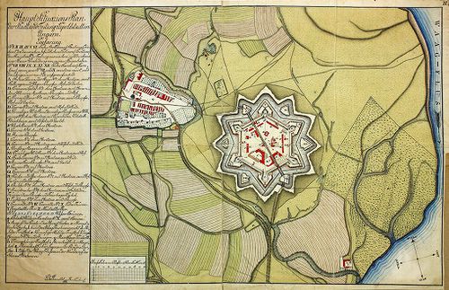 Haupt Situations-Plan der Stadt und Festung Leopoldstadt in ... [G I h 394/3]
