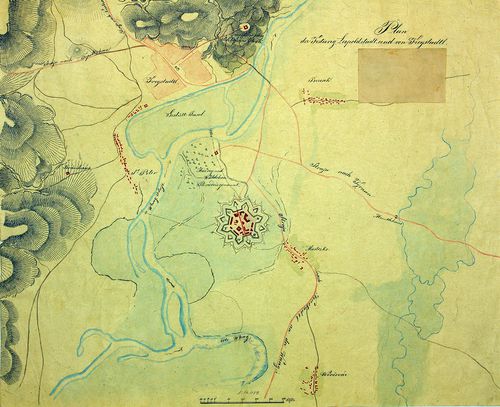 Plan der Festung Leopoldstadt und von Freystadt. [G I h 394/6]