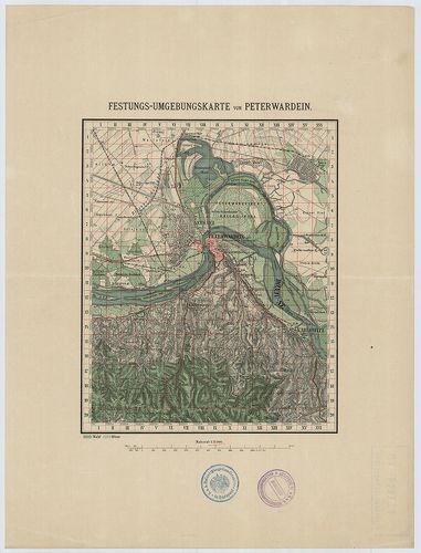 Festungs-Umgebungskarte von Peterwardein. [G I h 501/1]