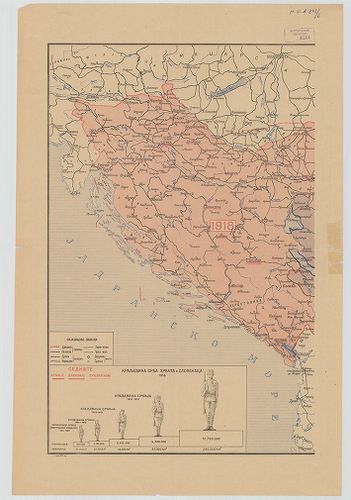 Horvátország, Dalmácia, Bosznia-Hercegovina 1918-ban. [H IV d 805/1-1]