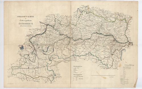 Strassenkarte des Erzherzogsthums Österreich ob und unter de... [BéML XV 1 a 133]