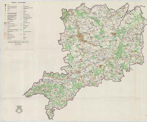 Vas megye térképe