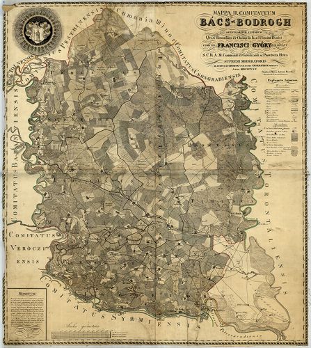 Mappa II. Comitatuum Bács et Bodrog articulariter unitorium ... [S 11 - No. 505:3.]
