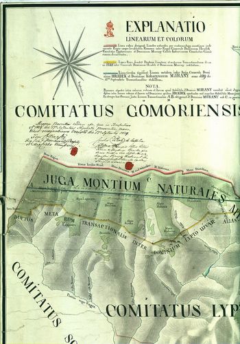 Mappa Repraesentans Limitum Naturalinen, et Transactionalium... [S 11 - No. 636.]