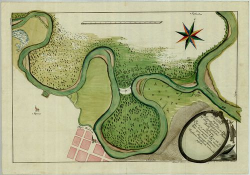 Mappa in qua Serpentinus Fluvii Dravi circa Possessionem Bie... [S 11 - No. 1463.]