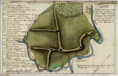 Mappa exhibens veterem per montem Fatra Viam et Ichnographia... [S 11 - No. 1624.]