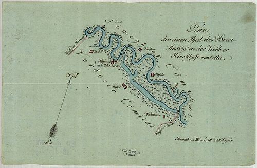 Plan der einen Theil des Drau Flusses in der Veröczer Herrsc... [S 11 - No. 1650:3.]