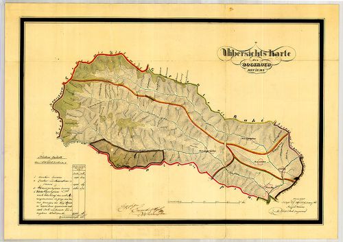 Uibersichts-Karte des Bocskoer Reviers [S 11 - No. 1688.]