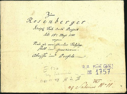 Zum Rosenberger Königl. Salz Amtz Project (18. maji 1785.) w... [S 11 - No. 1757:1-12.]