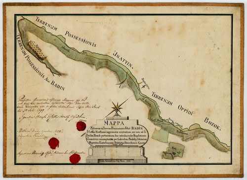 Mappa Sylvarum in Terreno Possessionis Felső Badin I. Cottui... [S 12 - Div. IX. - No. 213.]