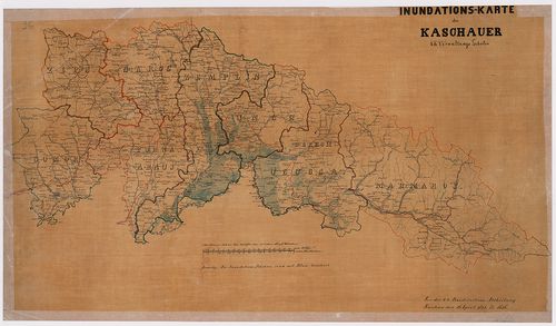 Inundations-Karte des Kaschauer K. K. Verwaltungs Gebietes [S 12 - Div. X. - No. 71:1.]