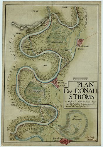 Plan des Donau Stroms von Ausflus des Mohatser Donau Arms be... [S 12 - Div. XI. - No. 6.]