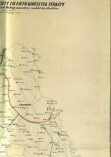 Pozsony vármegyében kebelezett választó kerületek térképe [S 12 - Div. XI. - No. 51.]