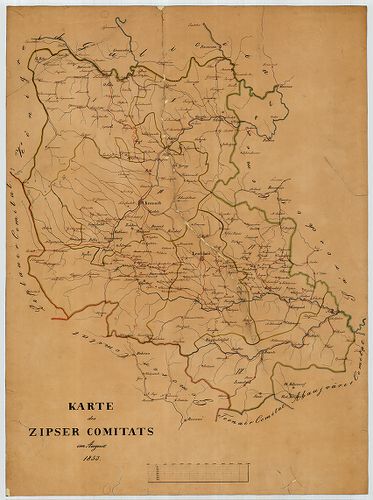 Karte des Zipser Comitats [S 12 - Div. XII. - No. 20.]