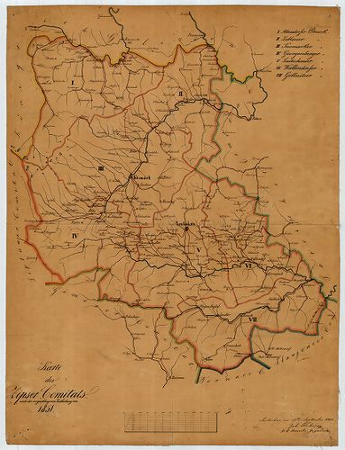 Karte des Zipser Comitats ... [S 12 - Div. XII. - No. 20:1.]