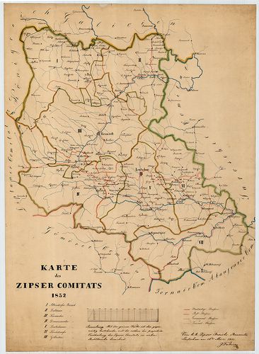 Karte des Zipser Comitats ... [S 12 - Div. XII. - No. 20:2.]