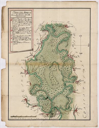 Explicatio mappae anno 1784 statum inundationis Danubii remo... [S 12 - Div. XIII. - No. 19.]