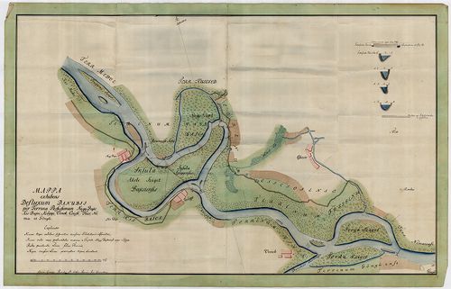 Mappa exhibens Defluxum Danubii per Terrena Possessionum Nag... [S 12 - Div. XIII. - No. 207.]