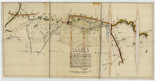 Mappa situationem Plagae et Amplitudinem Paludinosae Hanysag... [S 12 - Div. XIII. - No. 274.]
