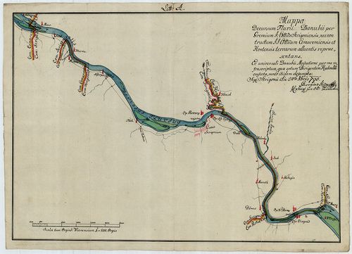 Mappa decursum Fluvii Danubii per Gremium ... Comitatus Stri... [S 12 - Div. XIII. - No. 281.]