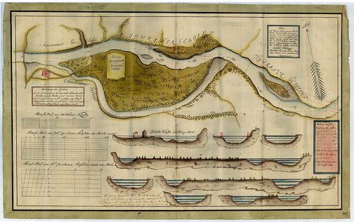 Plan des Waag Flusses von dem Punkt Pleso bis zur alten Szuc... [S 12 - Div. XIII. - No. 379.]