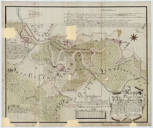 Mappa partem Fluviorum Tibisci et Latocza ac ad possessionem... [S 12 - Div. XIII. - No. 456.]