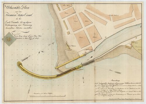Uibersichts Plan von dem Fiumara Hafen Canal, die bis Ende D... [S 12 - Div. XIII. - No. 568.]